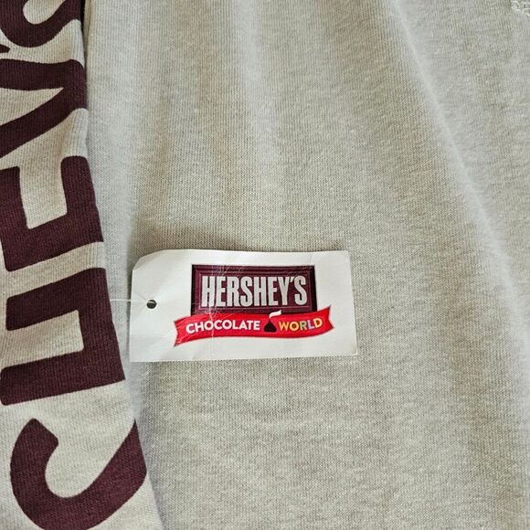 Hershey's Women's Cream Long Sleeves Kangaroo Pocket Hoodie Size XL - Picture 4 of 9
